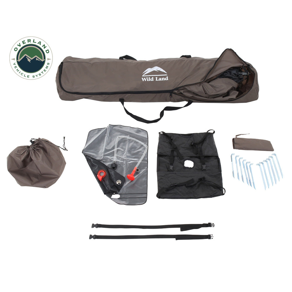 Overland Vehicle Tents - Portable Privacy Room With Shower, Retractable Floor And Amenity Pouches And More – Quick Set Up