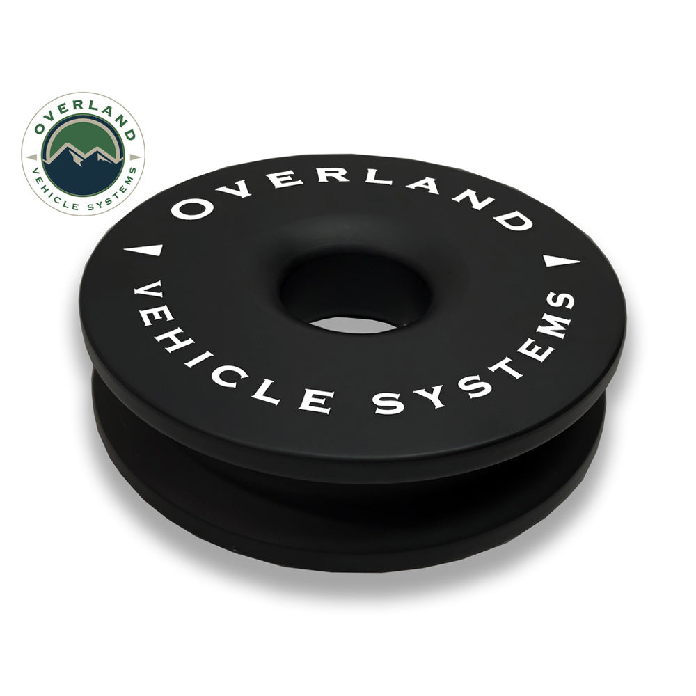 Overland Vehicle Systems - Recovery Ring 6.25" 45,000 Lb. Black with Storage Bag