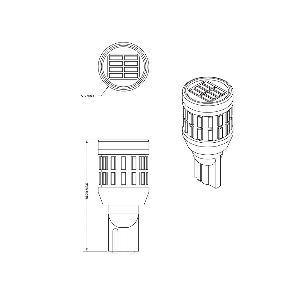 VLEDS - Red 36 LED 921 - Brake Light