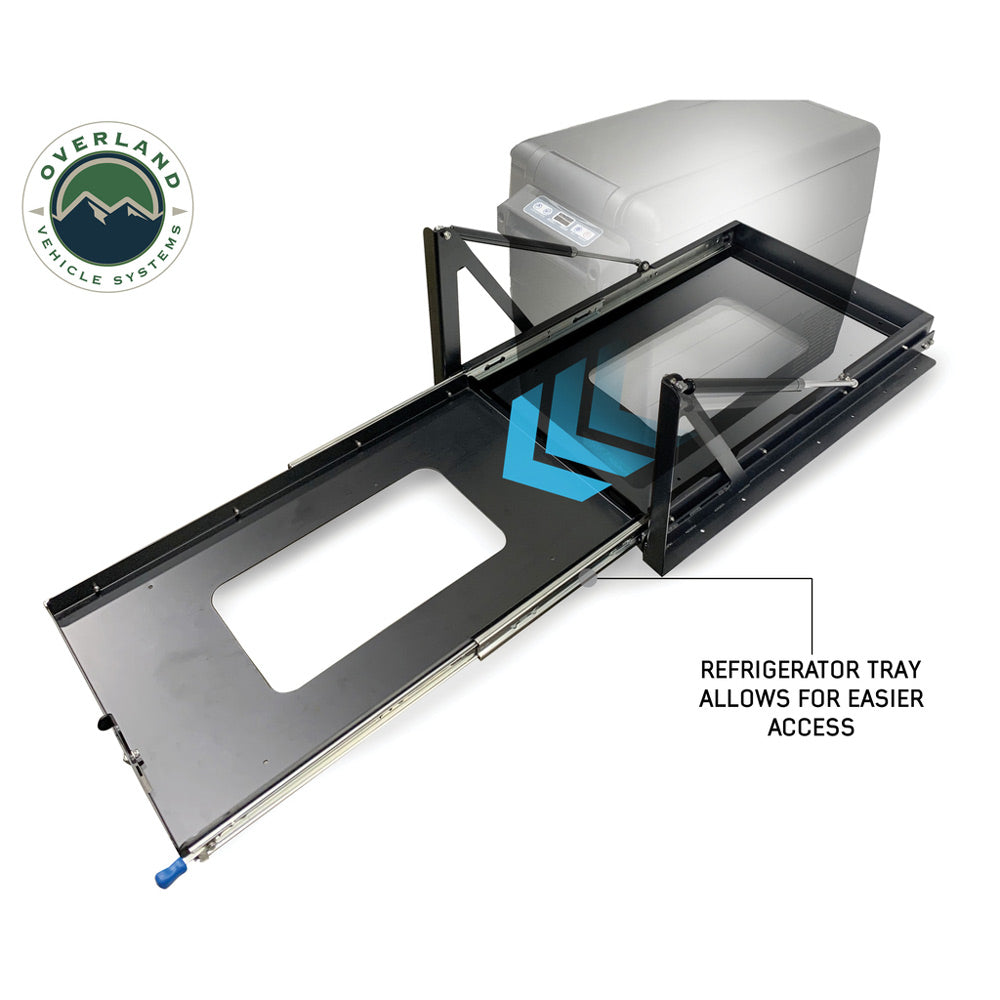Overland Vehicle Systems - Refrigerator Tray with Slide & Tilt - Small