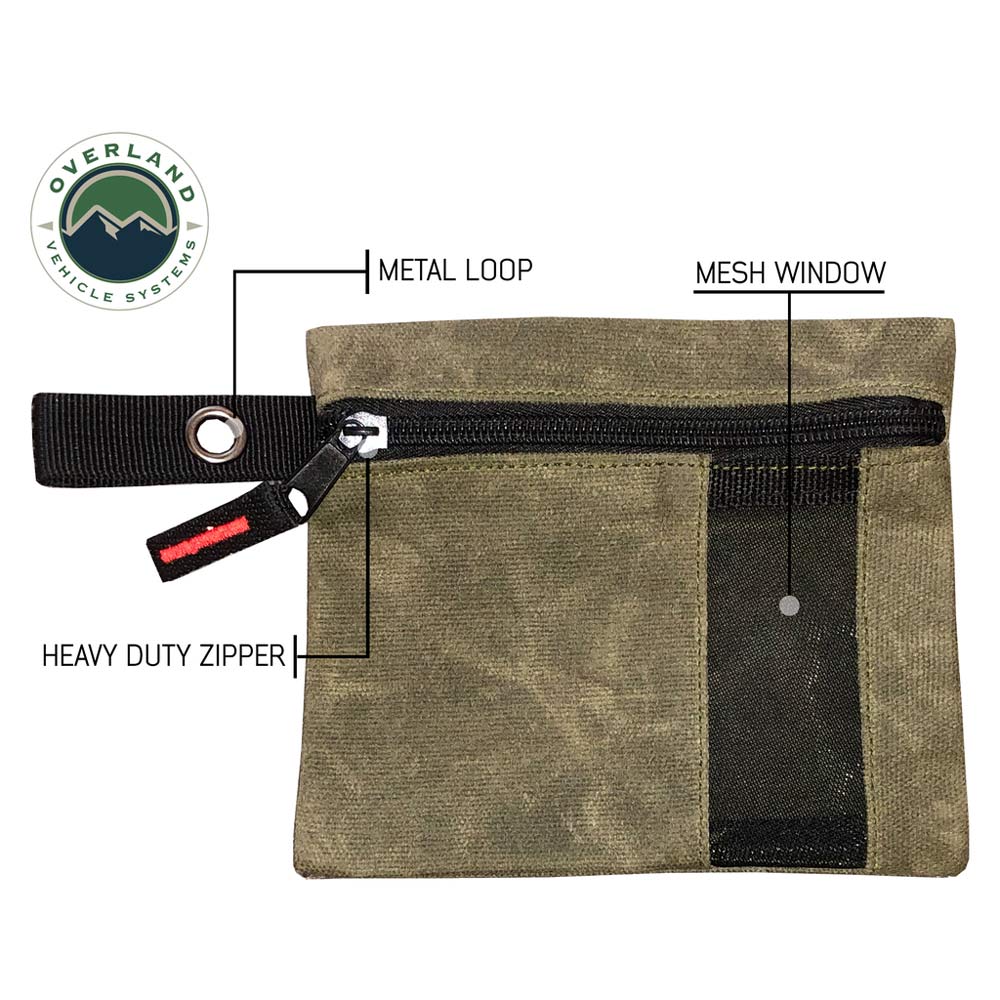 Overland Vehicle Systems - Small Size 3-Bag Set of Storage Bags - #12 Waxed Canvas