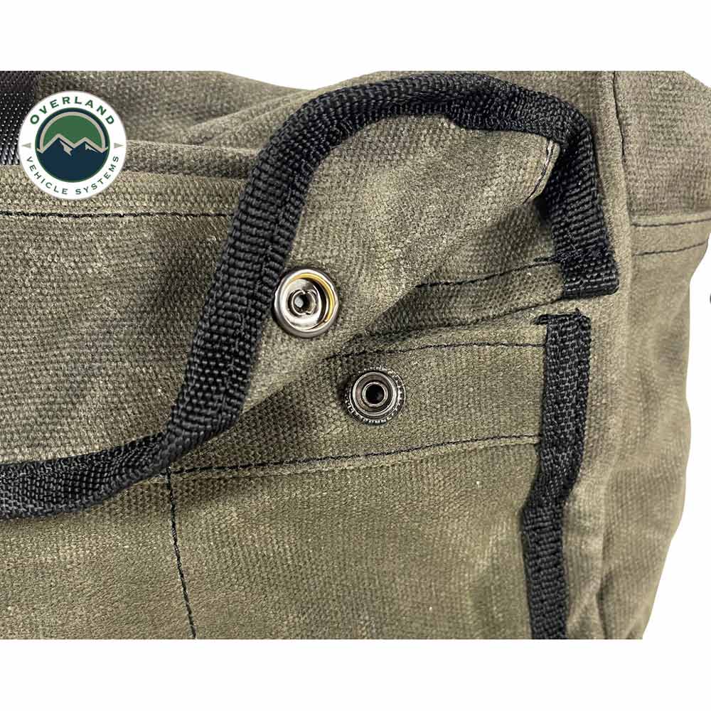 Overland Vehicle Systems - Small Duffle Bag with Handle & Straps #16 Waxed Canvas