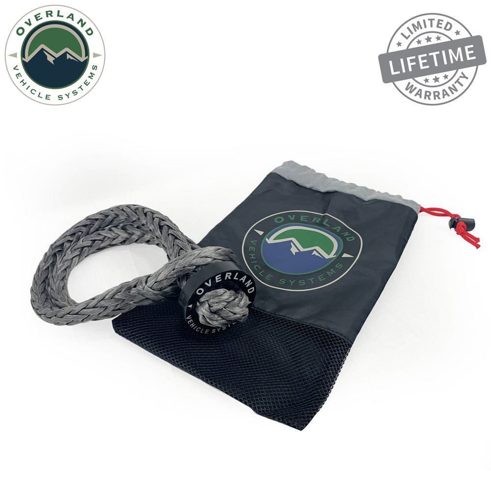 Overland Vehicle Systems - Soft Shackle 7/16" X 22" 41,000 LB. with Collar & Storage Bag