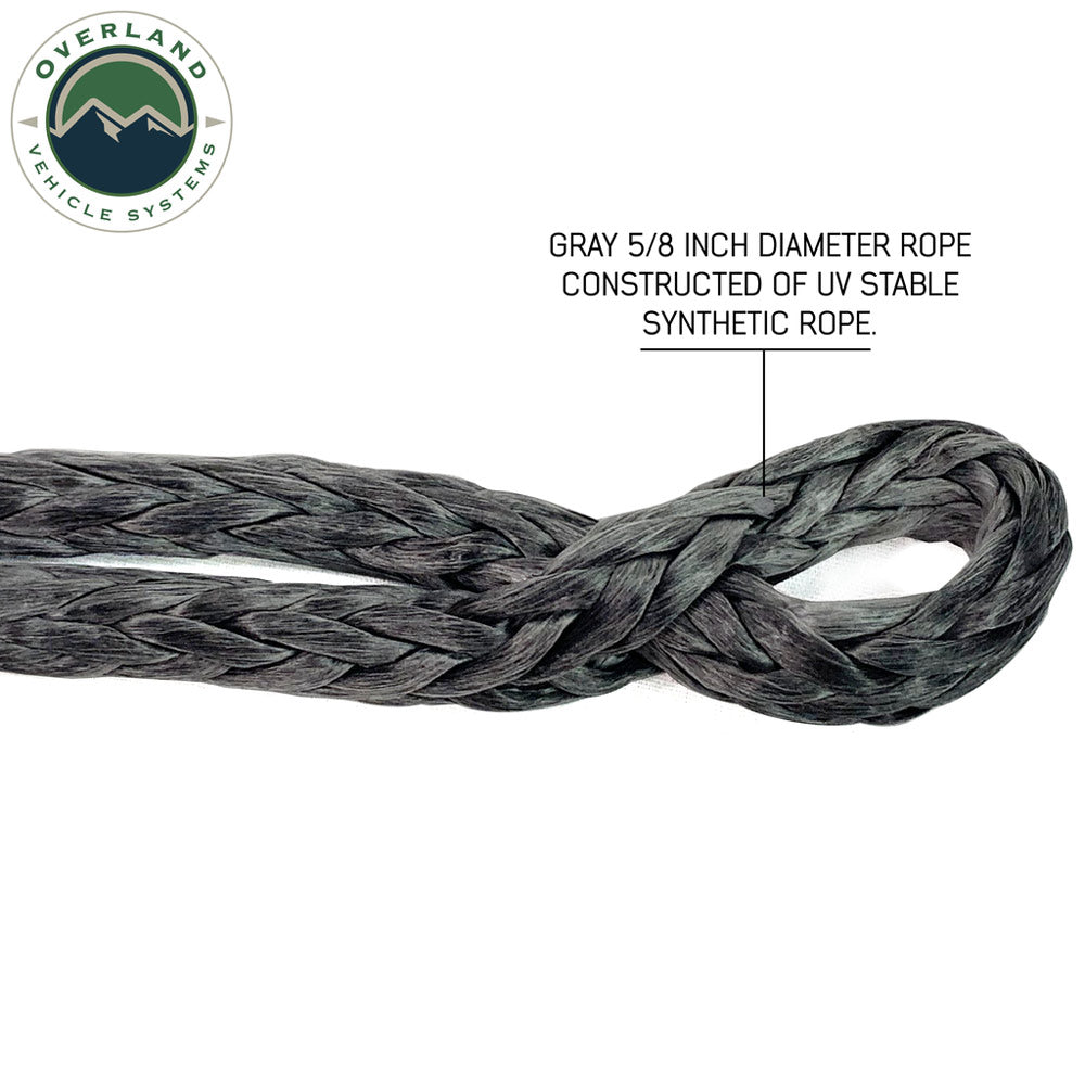 Overland Vehicle Systems - Soft Shackle 7/16" X 22" 41,000 LB. with Collar & Storage Bag