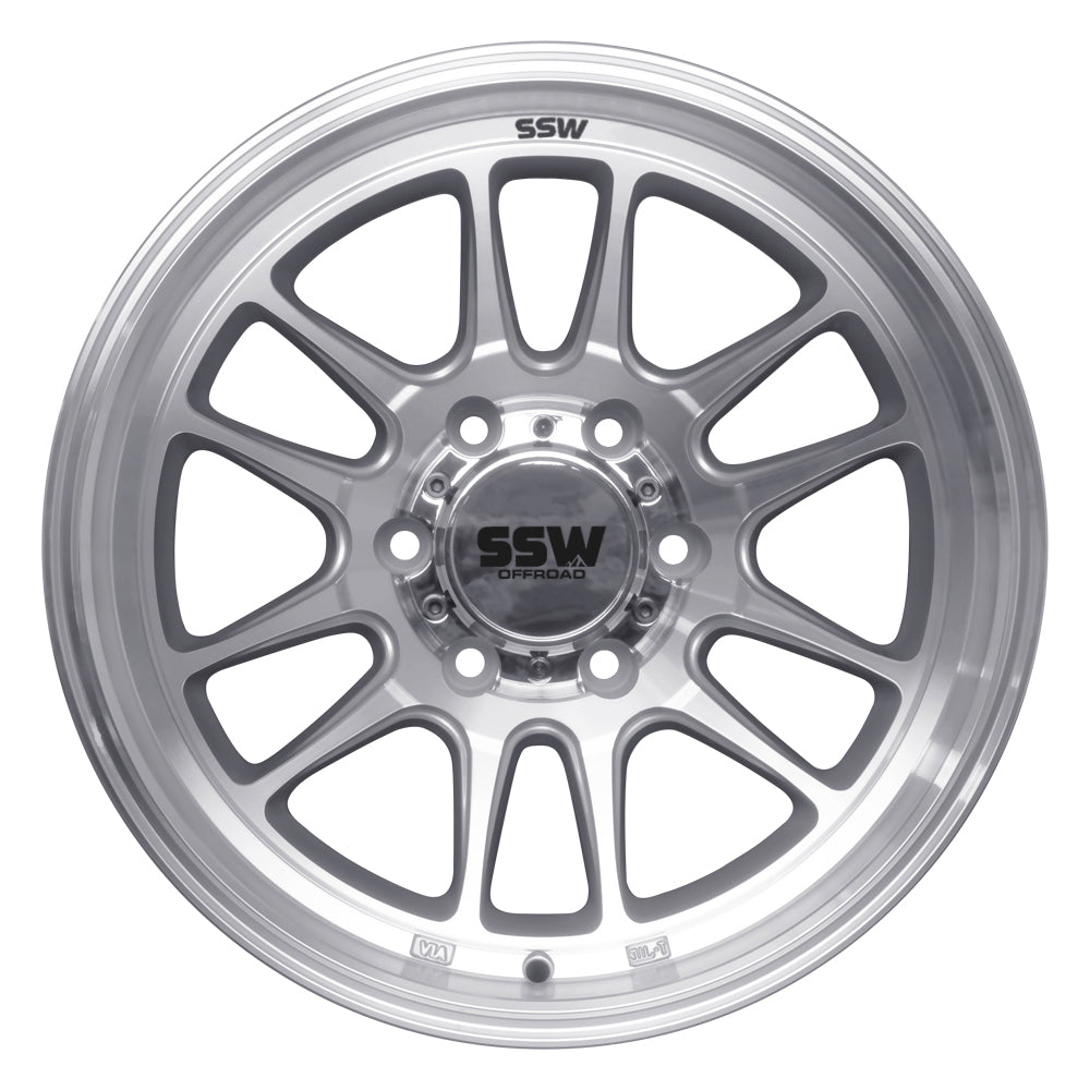 SSW Offroad - Raptor - Machined Silver - 17x9.0 -12