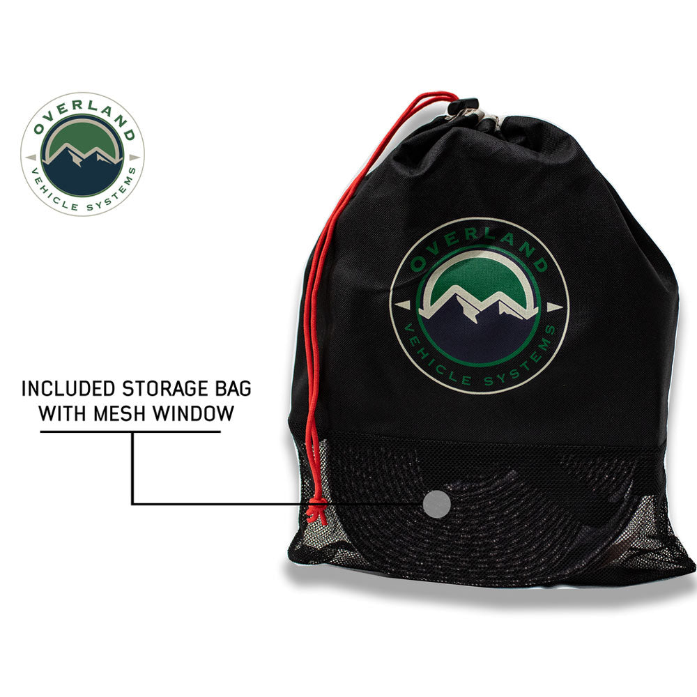 OVS - Tow Strap 3" x 30' 30,000 LB. Gray with Black Ends & Storage Bag