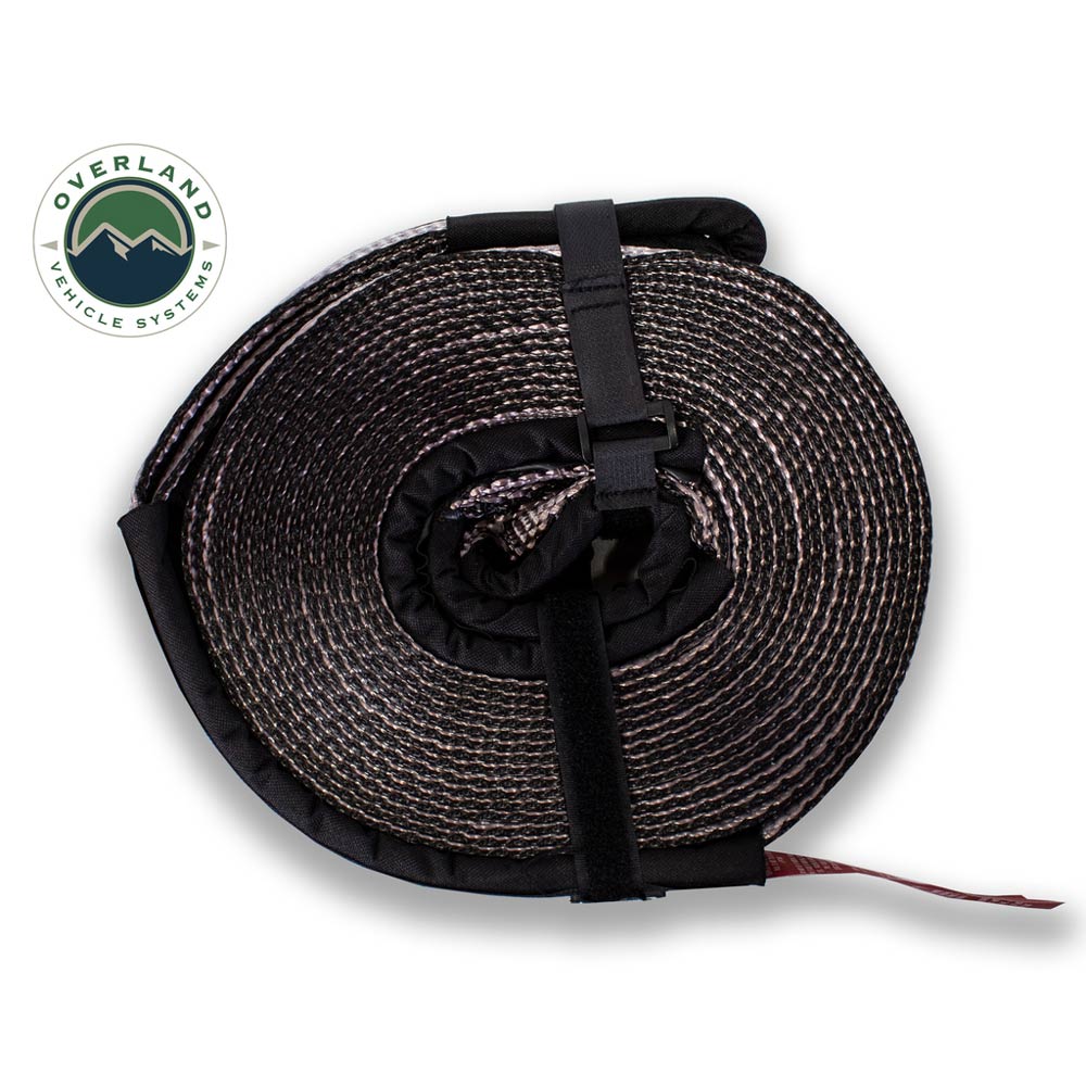 OVS - Tree Saver Tow Strap 40,000 Lb. 4" x 8' Gray with Black Ends & Storage Bag