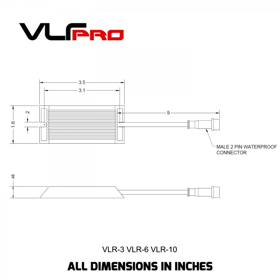 VLEDS - 2 LED Turn Signal Hyperflash Fix VLR-6