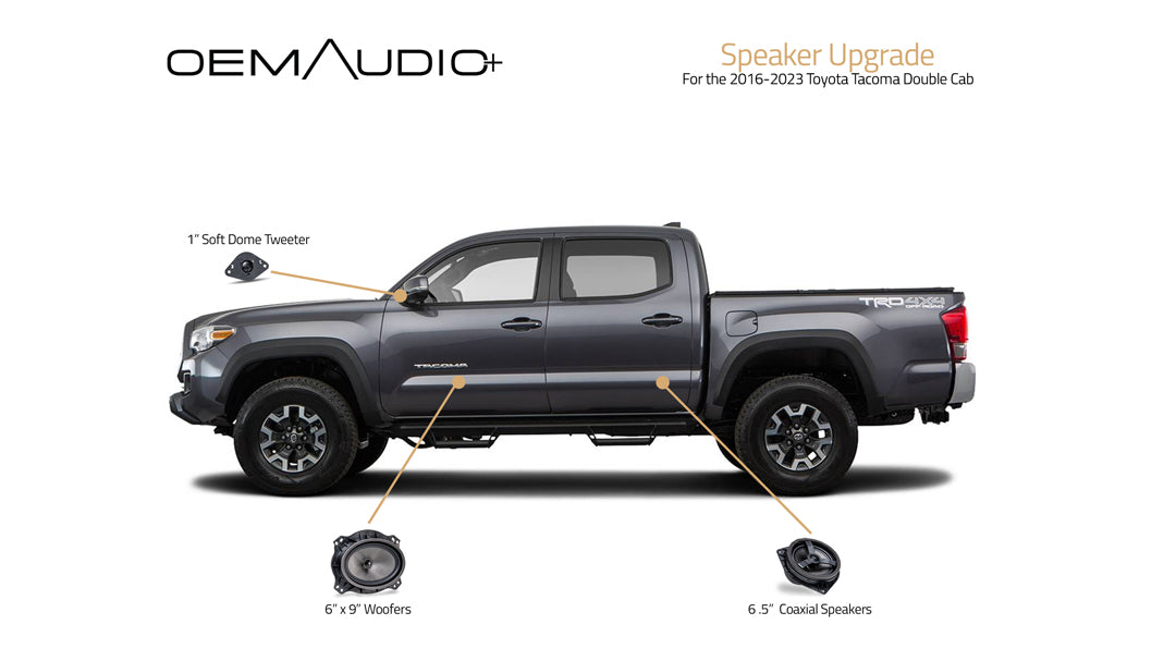 OEM Audio Plus Speaker Upgrade for 2016-2023 Toyota Tacoma: A Game-Changer for Your Audio Experience