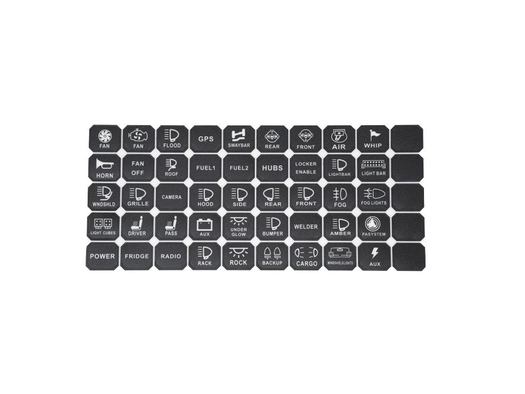 Cali Raised LED - Vehicle Accessory 8 Switch Control System (Blue Backlighting)