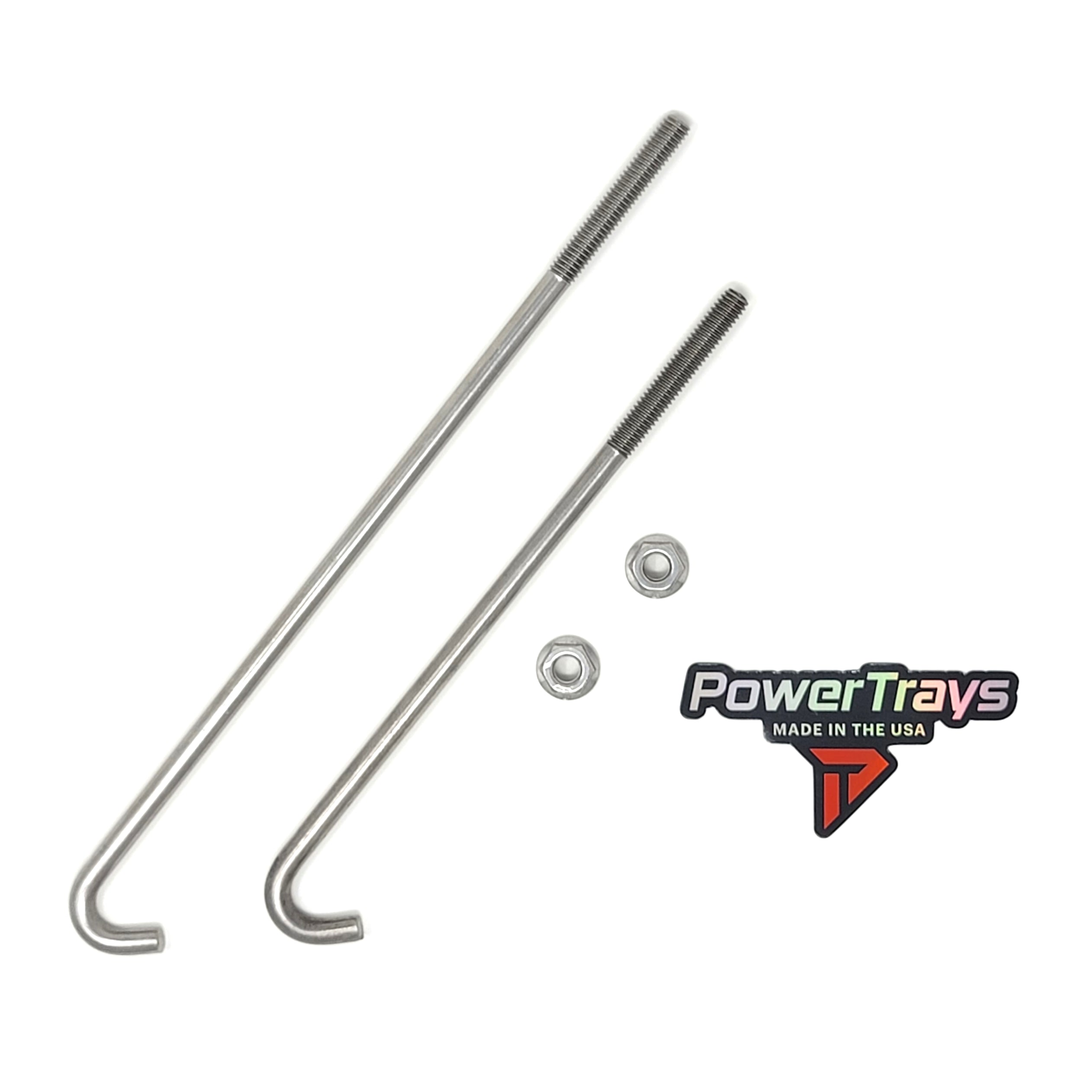 PowerTrays - Stainless Steel 5/16" J-Hooks For Toyota Vehicles