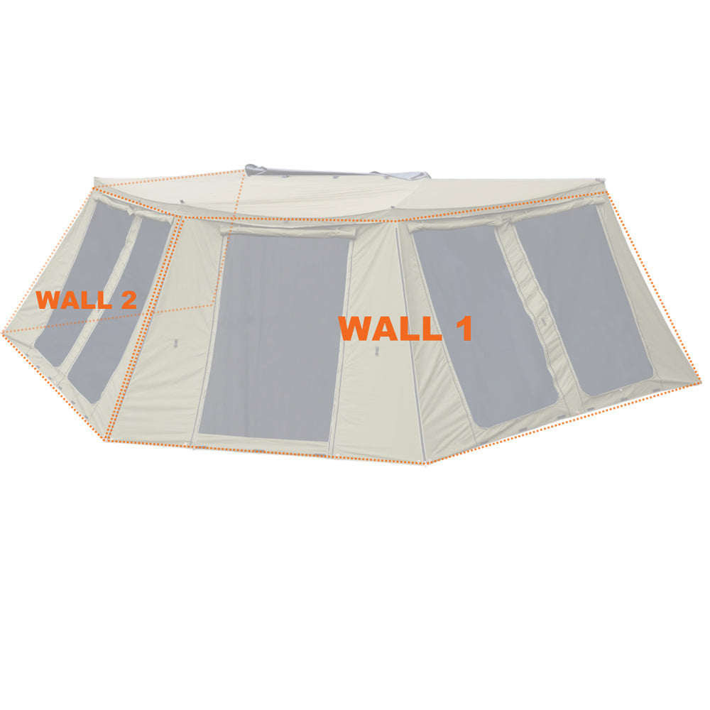 23Zero - 270° Peregrine Right 2.0 Deluxe Awning Wall 2 with Screen