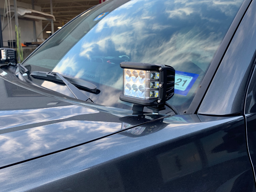 Cali Raised LED - Low Profile Ditch Light Brackets Kit - Toyota Tacoma (2016-2023)