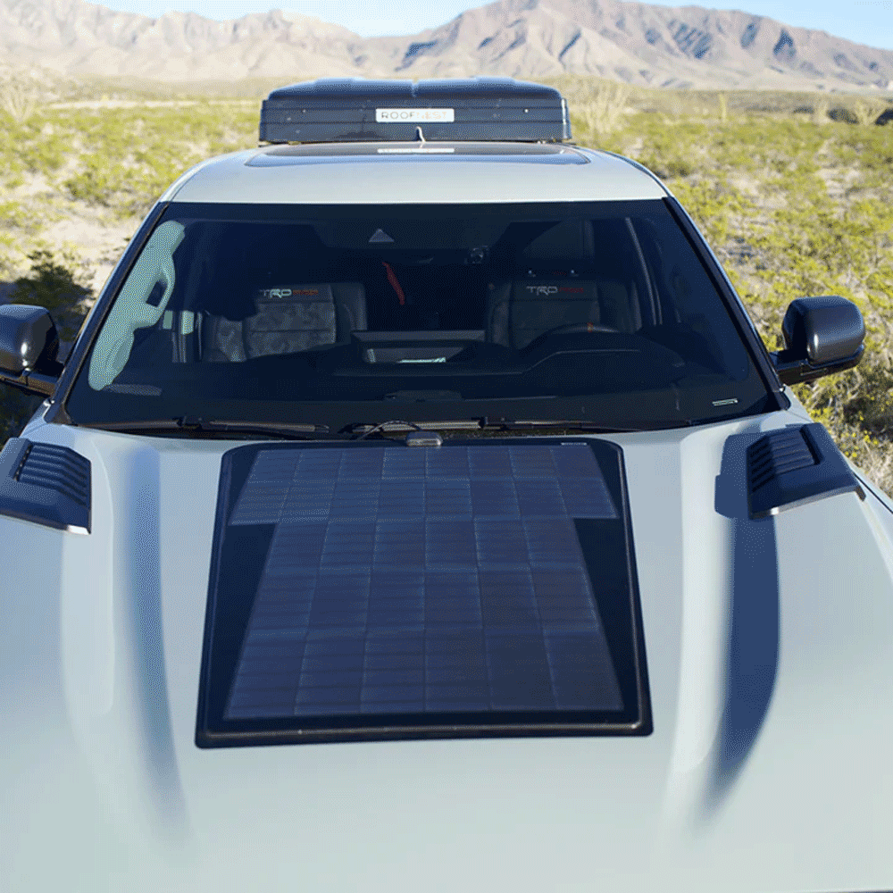 Lensun Solar - 90W 12V Hood Flexible Solar Panel - Toyota Tundra (2022-2025)