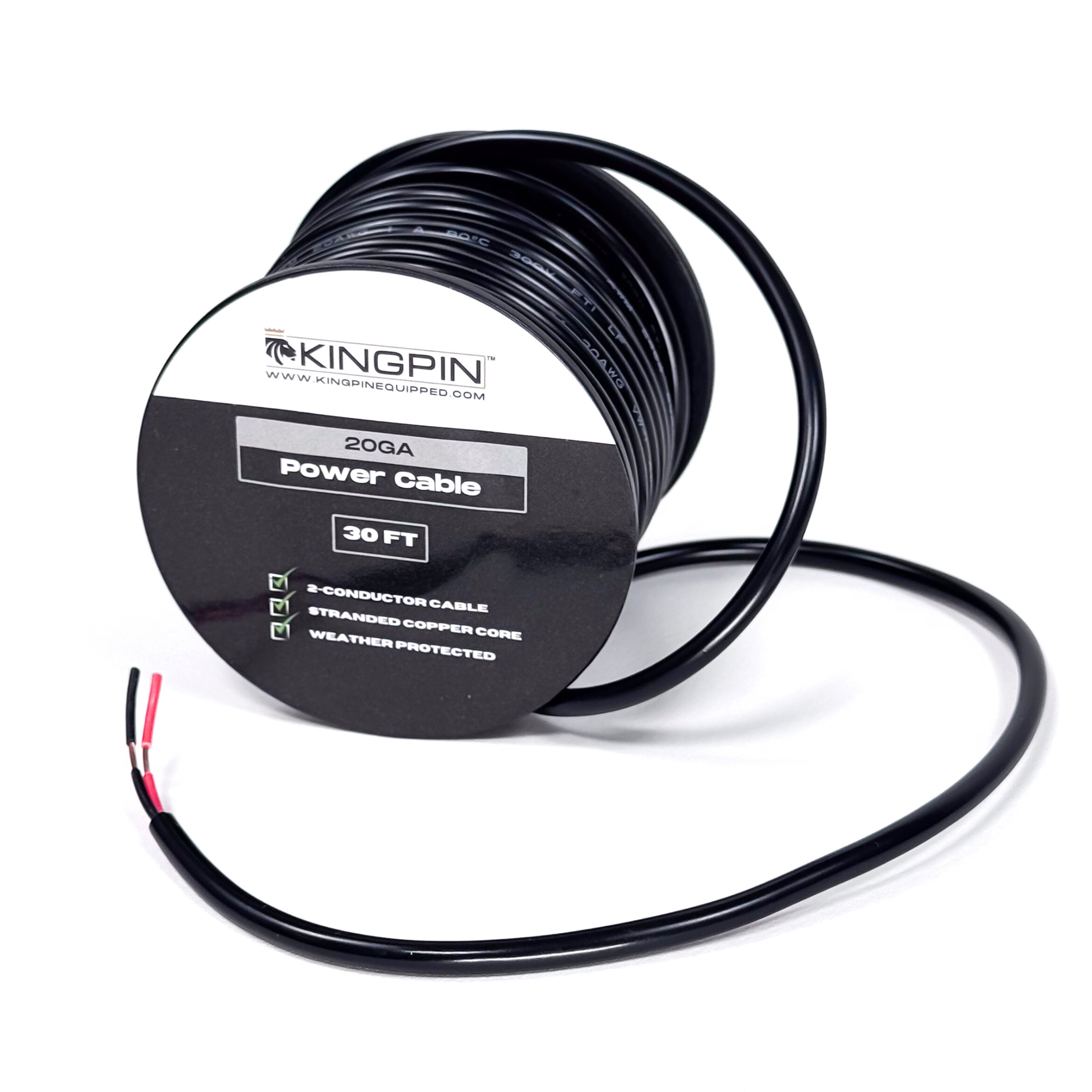 Kingpin Equipped - Power Cable, 20GA