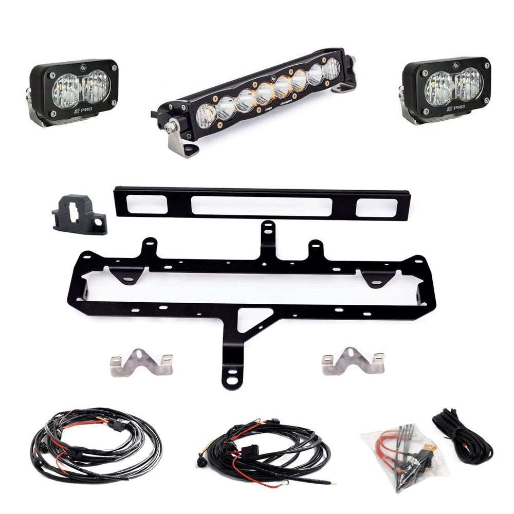 Baja Designs -  S8 10" Light Bar / S2 Pro TRD Pro Grille Conversion Light Kit - Toyota Tacoma (2024-2025)