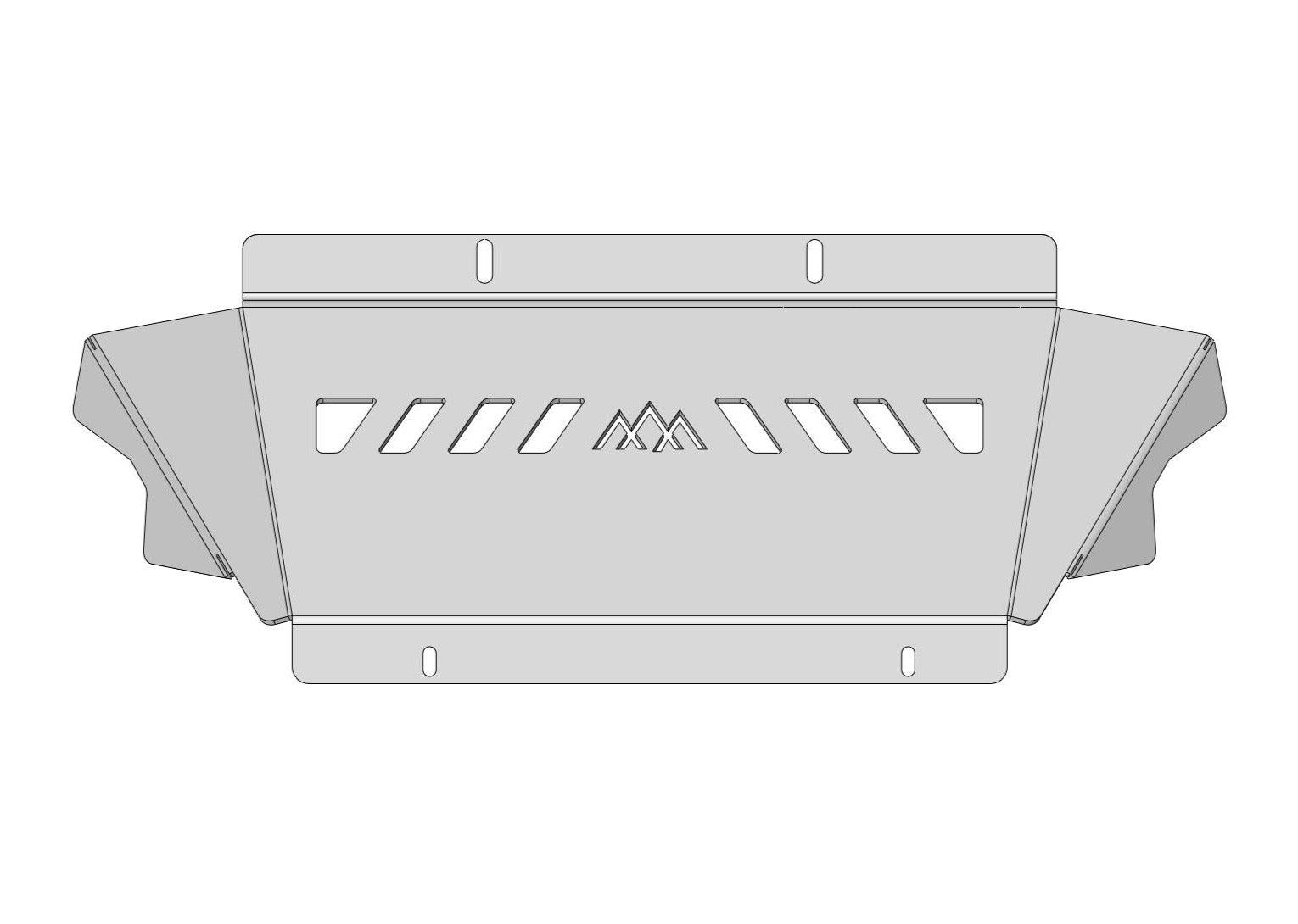 Backwoods Adventure Mods - Aluminum Connector Skid Plate - Toyota 4Run