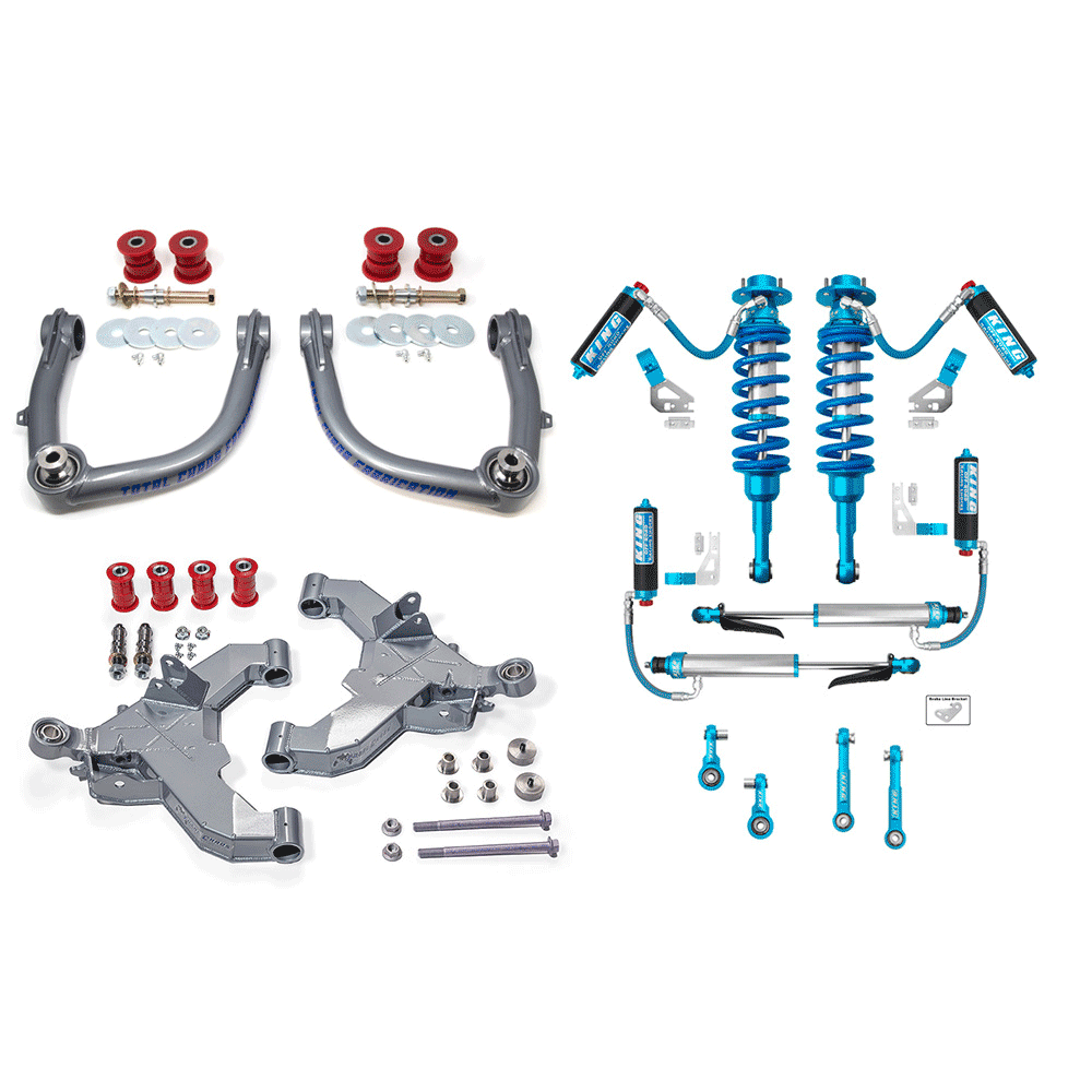 Total Chaos - Mid Travel Lift Kit with Front & Rear 2.5 Inch Diameter Adjustable King Shocks - Toyota 4Runner (2025+)