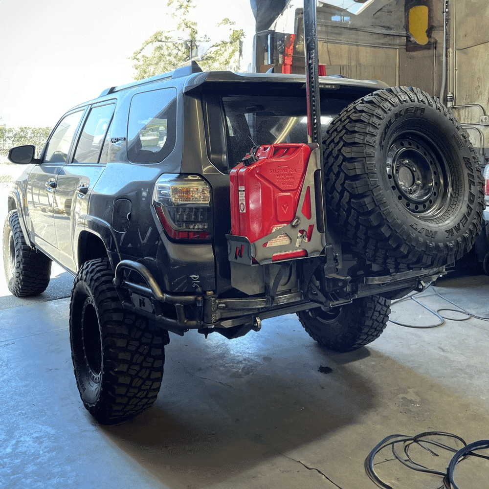 4runner Rear Swing Nguyen Works - Dual Swingout Steel Tube Rear Bumper - Toyota 4Runner