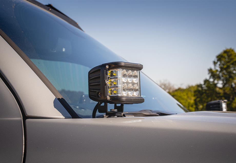 Cali Raised LED - Low Profile LED Ditch Light Brackets Kit - Toyota 4Runner (2010-2024)