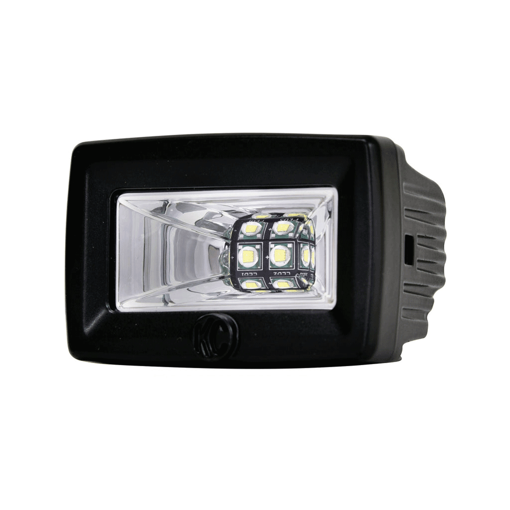 KC Hilites - 2" C-Series C2 LED - 2-Light System - Backup - 20W Flood Beam