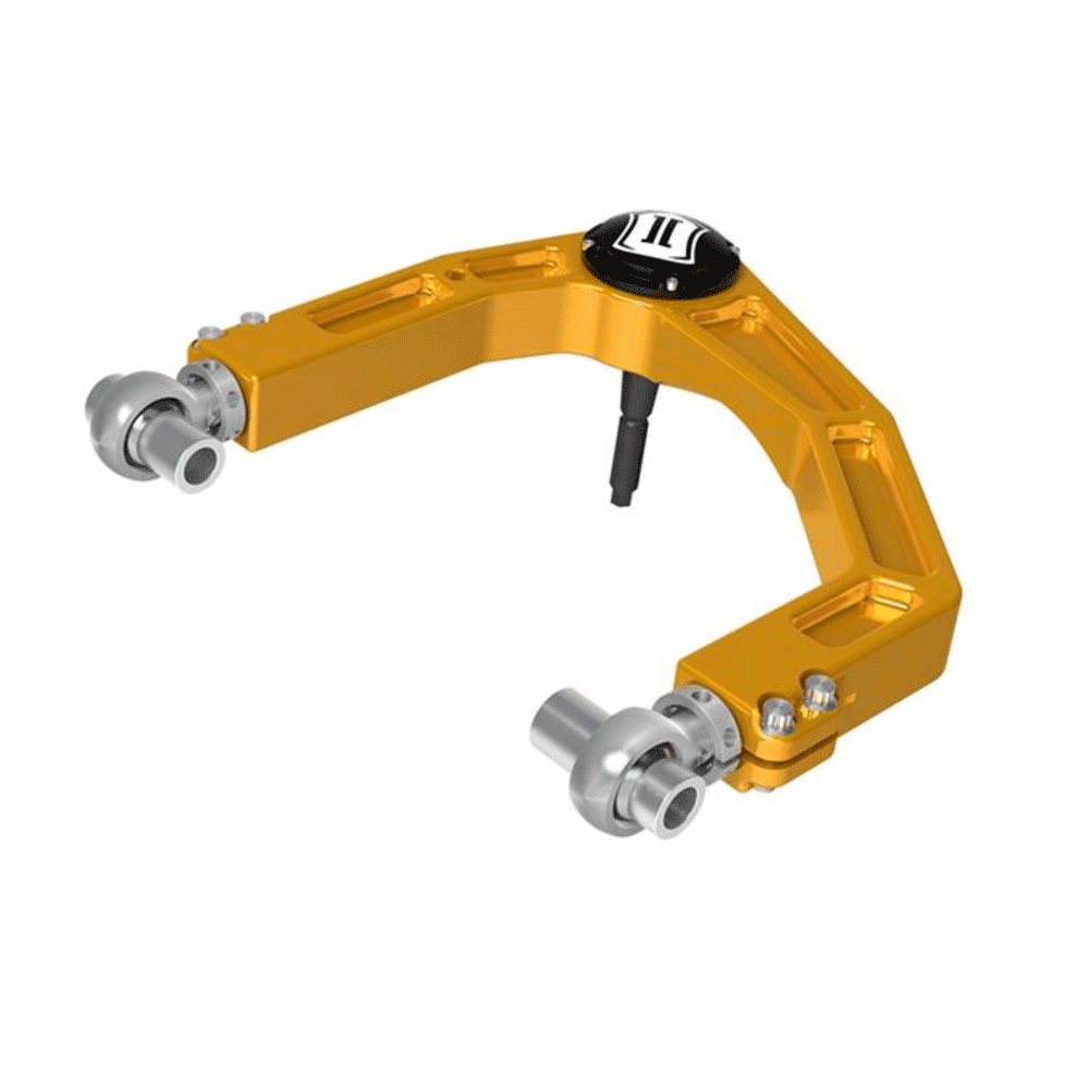 Icon - Billet Upper Control Arm with Delta Joint Pro - Gold Anodized - Toyota Tacoma (2024+)