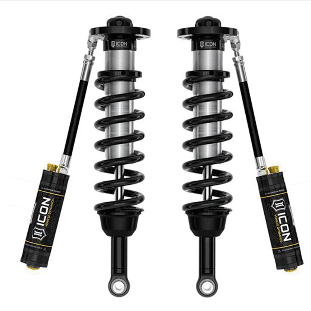 Icon - 1-2.5" Lift, Front, V.S. 2.5 Series Front Coilover Kit, Remote Reservoir with CDCV, Pair - Toyota Sequoia TRO Pro (2023-2024)