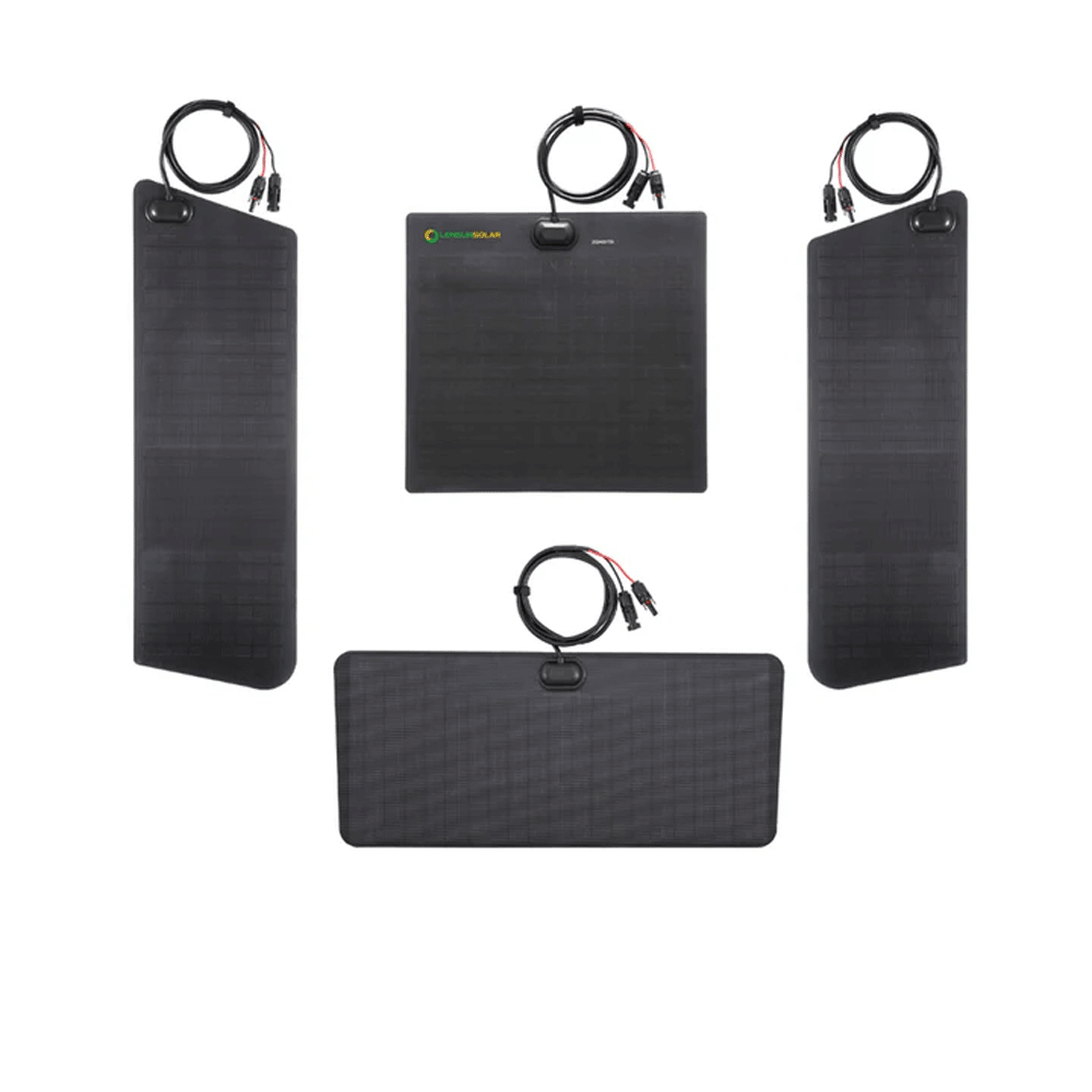 Lensun Solar - 110W Hood Solar Panel with Scoop - Toyota 4Runner (2003-2024)