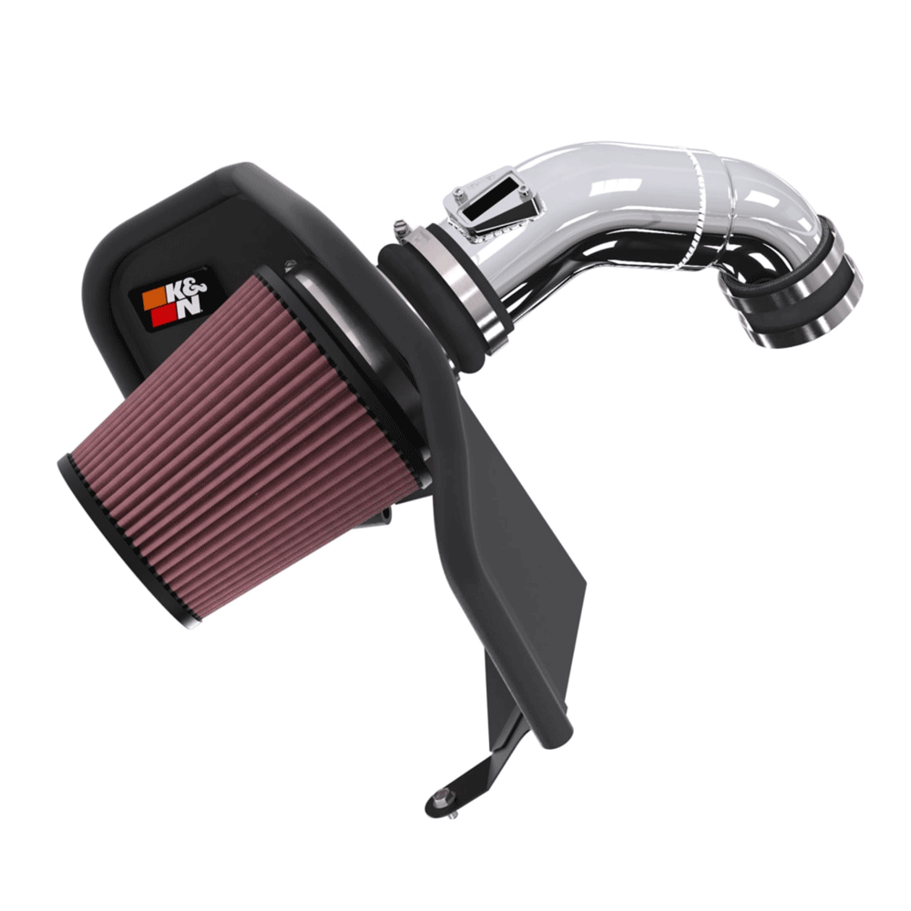 K&N - Cold Air Intake System - High-Flow Air Filter, Aluminum Tube (77-9043KP) - Toyota Tacoma (2024+)