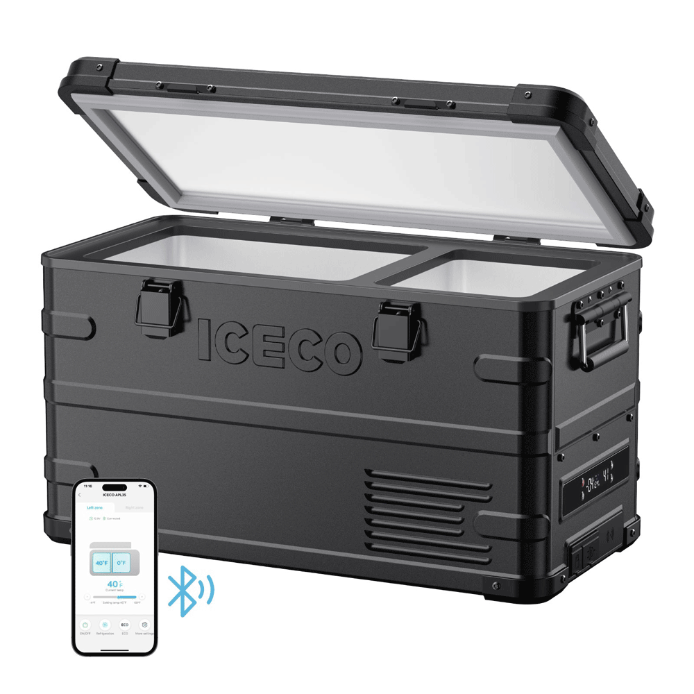 ICECO - APL35 Dual Zone Aluminum Fridge Refrigerator - 35 LT