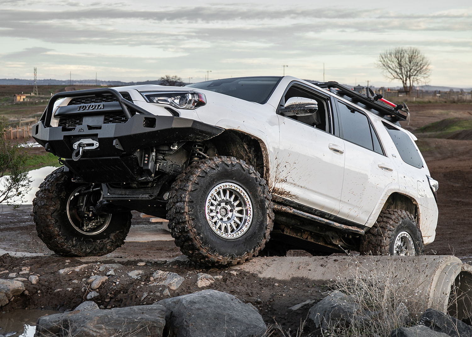 Backwoods Adventure Mods - Hi-Lite Overland Front Bumper (PreRunner Bull Bar) - Toyota 4Runner (2010-2024)