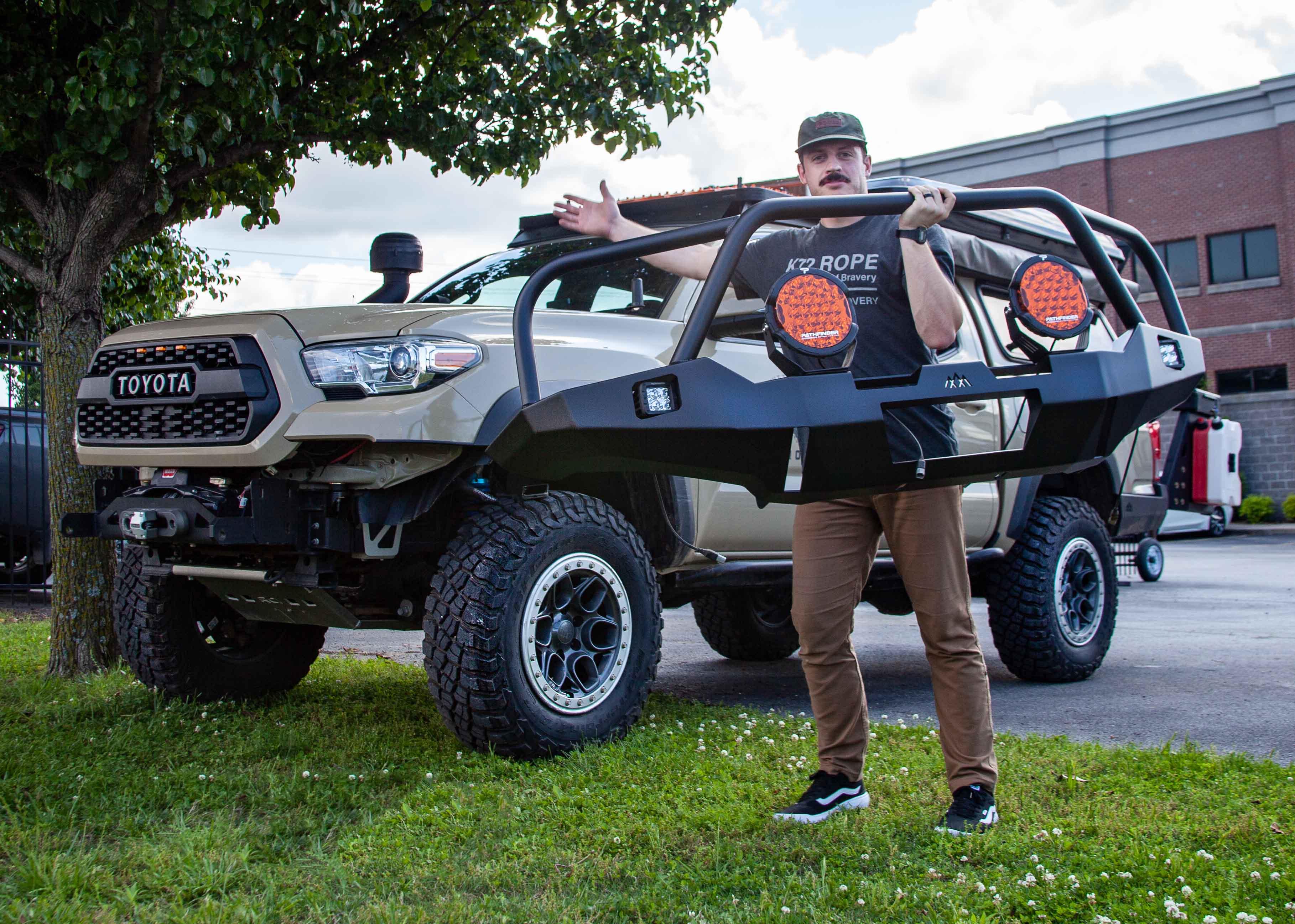 Backwoods Adventure Mods - Hi-Lite Overland Front Bumper (Bull Bar) - Toyota Tacoma (2016-2023)