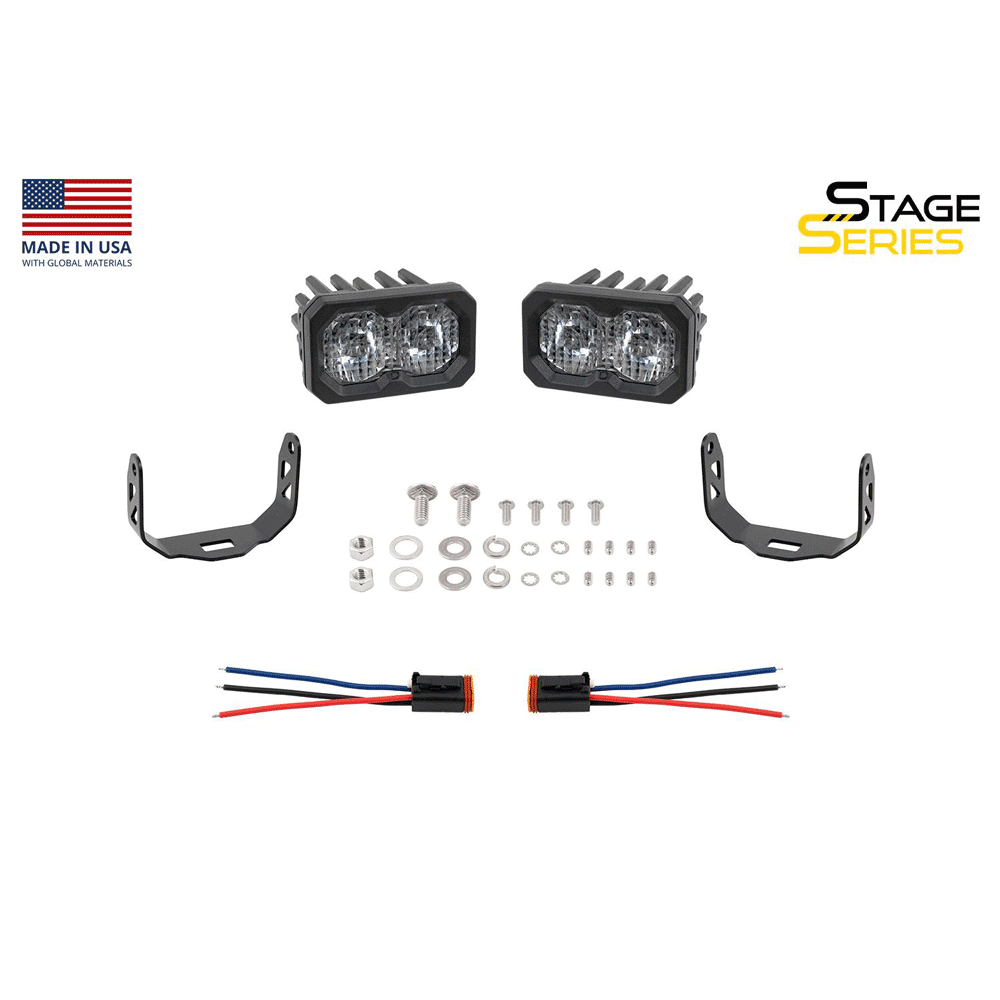Diode Dynamics - C2 2.0 SAE/DOT White Pro Standard LED Pod (Pair)