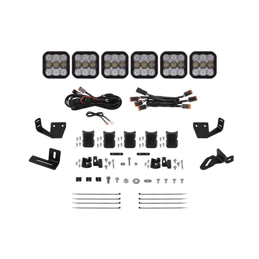 Diode Dynamics - SS5 CrossLink Lightbar Kit for Prinsu/Sherpa Roof Racks