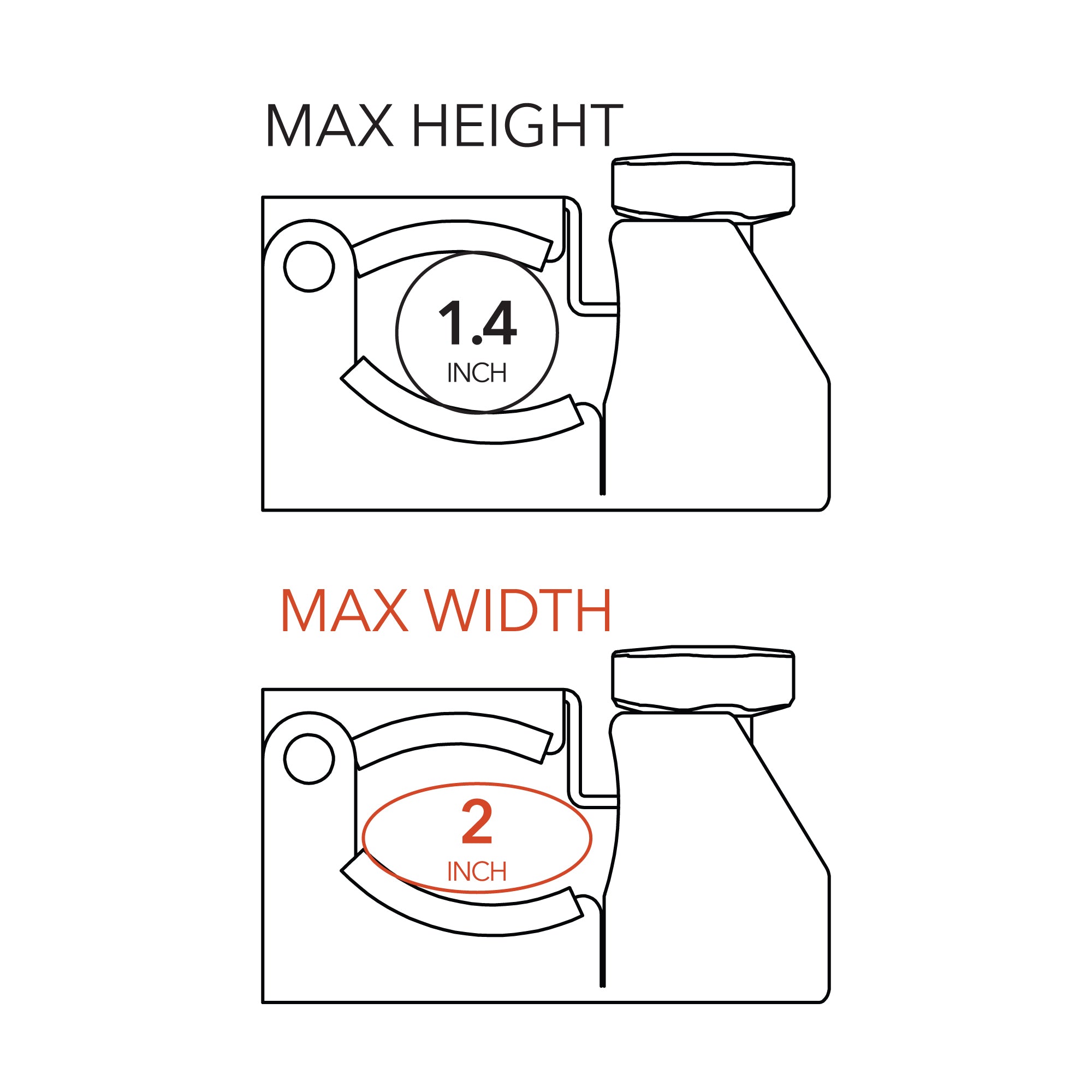 DMOS - Universal Shovel/Axe Mount