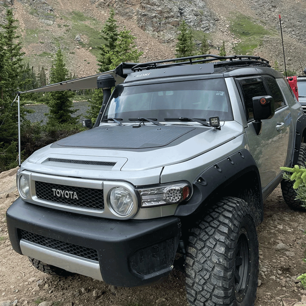 Lensun Solar - 105W 12V Hood/Bonnet Flexible Solar Panel - Toyota FJ Cruiser (2007-2014)