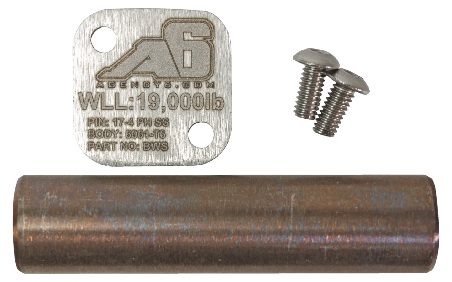 Agency 6 - Billet Winch Shackle - Red