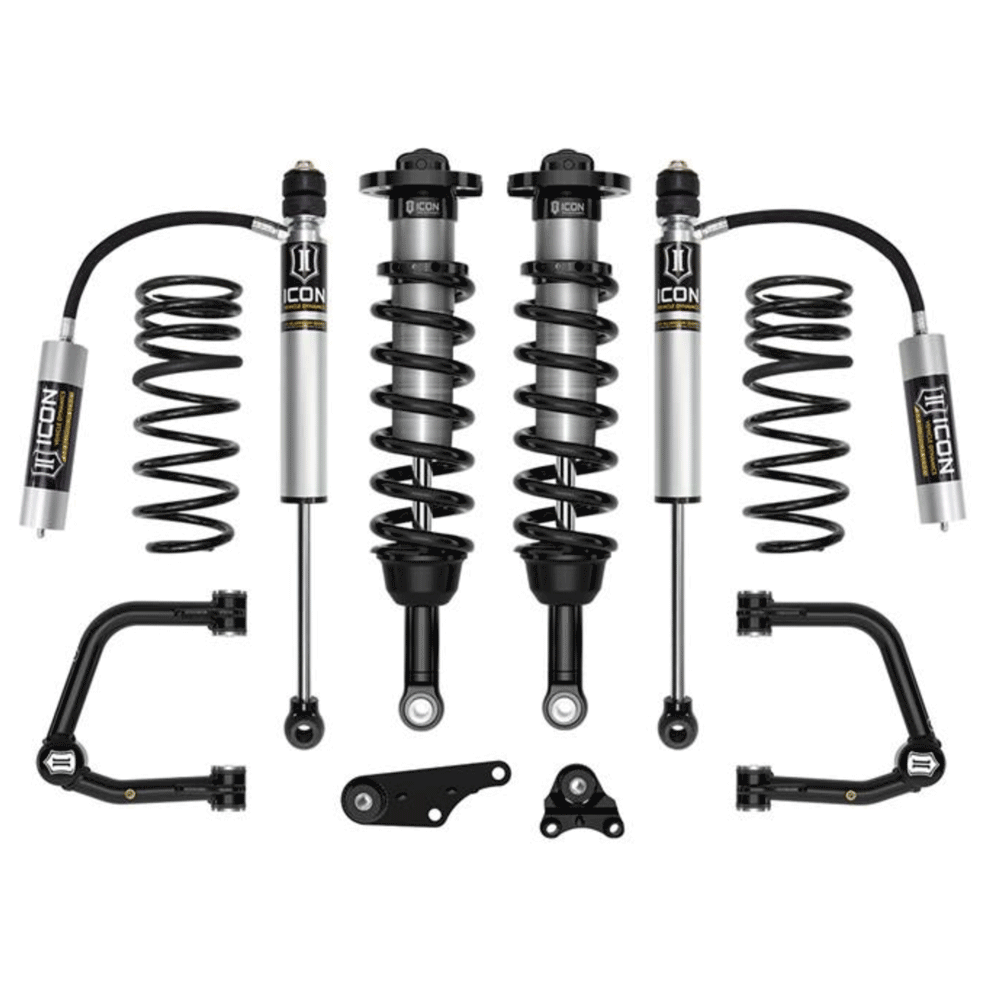 Icon - 1.25-3" Lift, Stage 3 Suspension System, Tubular UCA with Triple Rate Rear Springs - Toyota Tacoma (2024+)