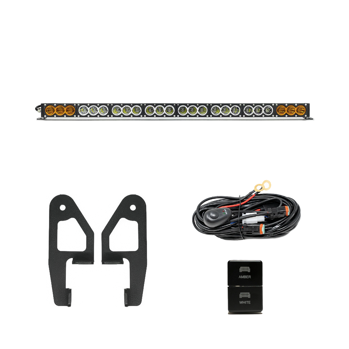 Cali Raised LED - Premium Roof Rack Front Light Bar Kit - Toyota 4Runner (2010-2024)