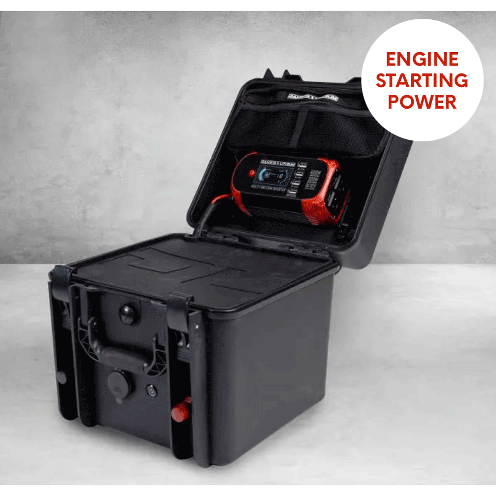 Dakota Lithium - Powerbox+ 135 Waterproof Solar Generator, 12V 135Ah DL+ 1,000CCA Battery Included