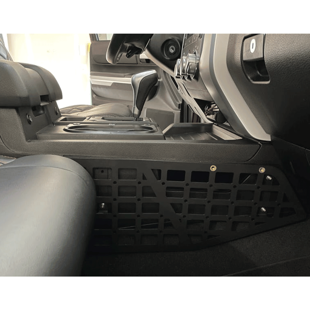 Rago Fabrication - Center Console Molle Storage Panel Organizer - Toyota Tundra (2014-2021)