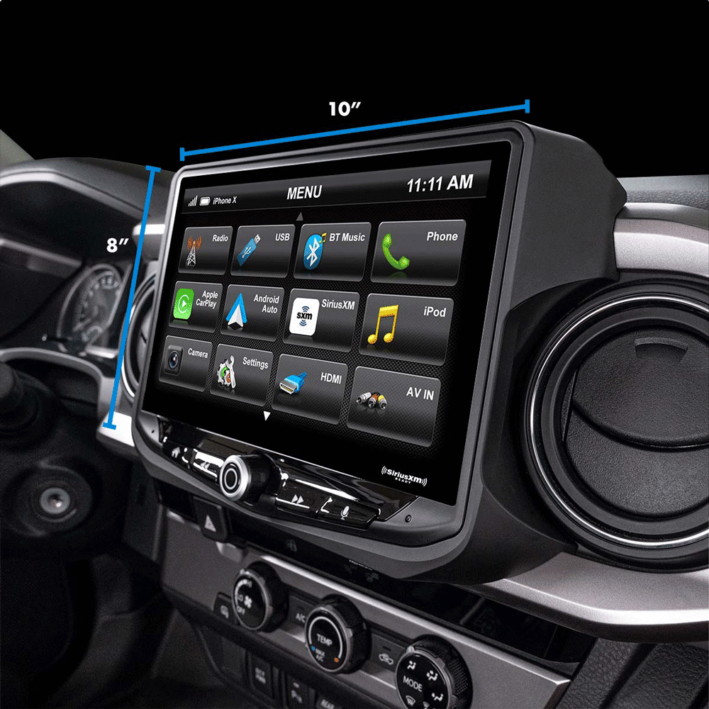 Stinger - HEIGH10 10" Plug-and-Play Radio Kit - Toyota Tacoma (2016-2021)