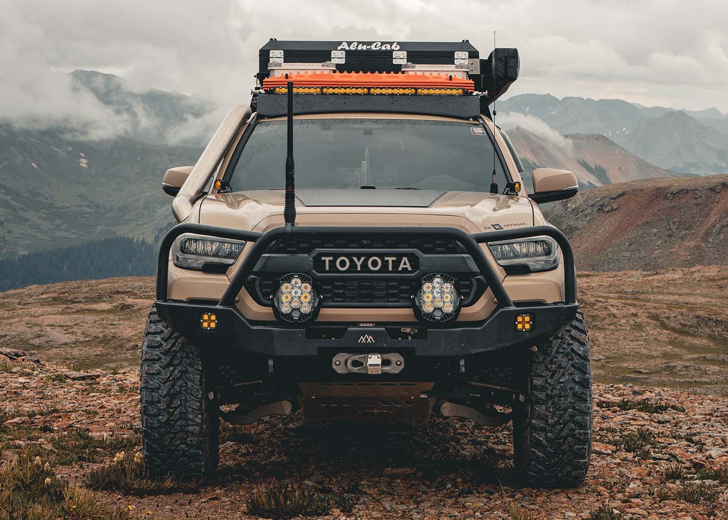 Backwoods Adventure Mods - Hi-Lite Overland Front Bumper (Bull Bar) - Toyota Tacoma (2016-2023)