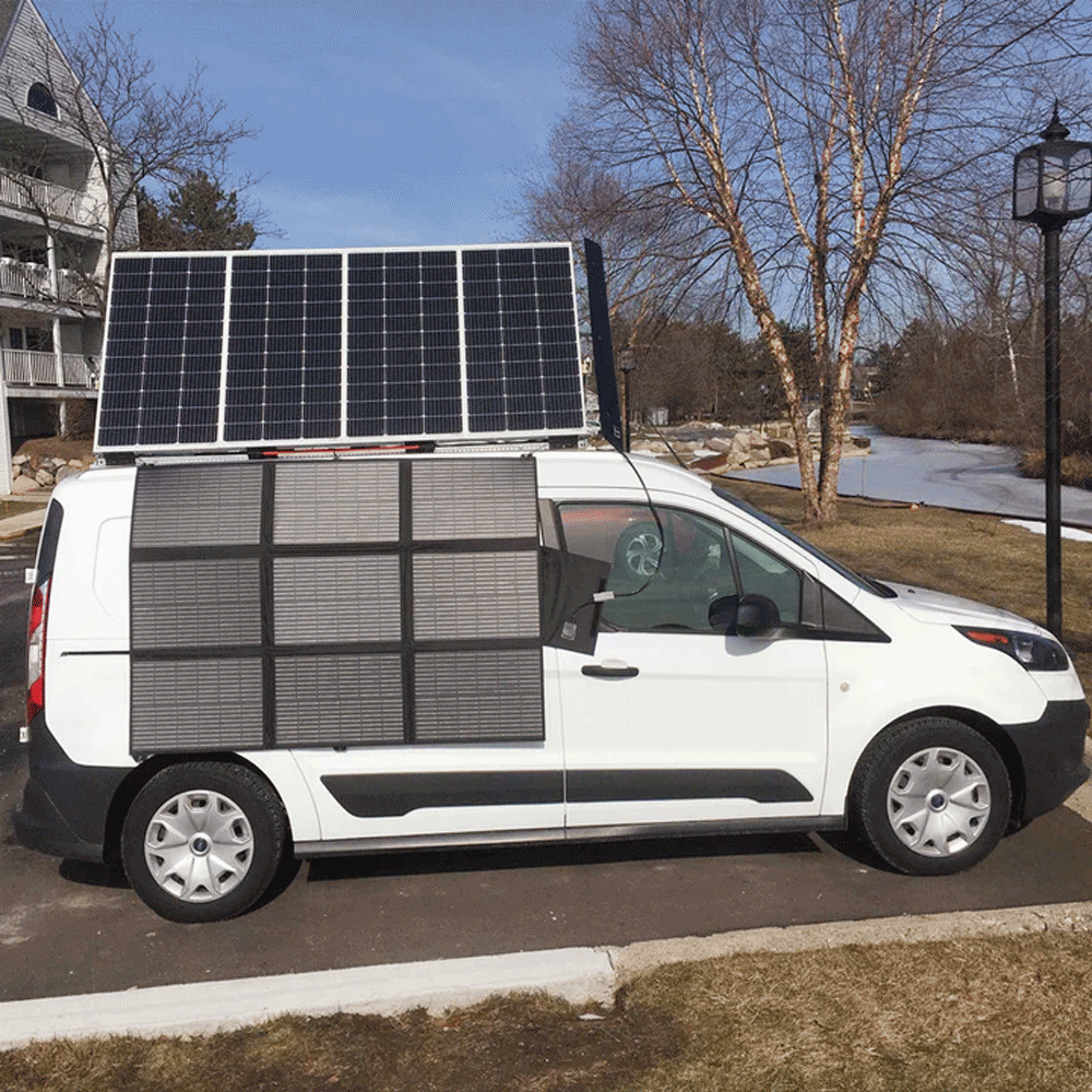 Lensun Solar - 300W 12V Solar Blanket for Power Station or 12V Battery