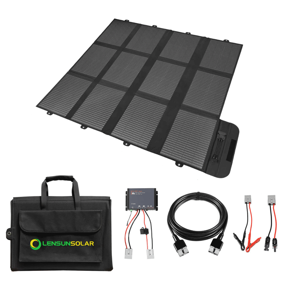 Lensun Solar - 300W Solar Blanket Complete Kit with Waterproof MPPT Regulator