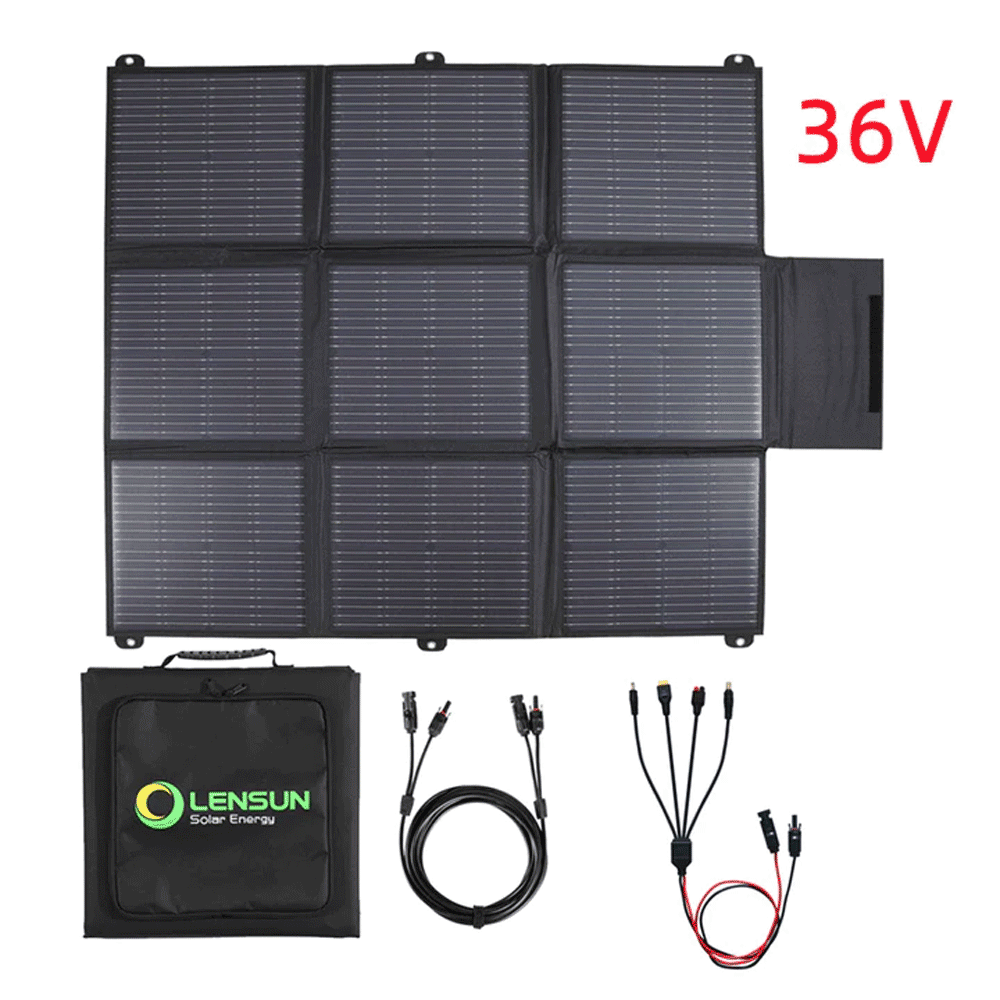 Lensun Solar - 200W 36V Solar Blanket for 24V Battery or Power Station