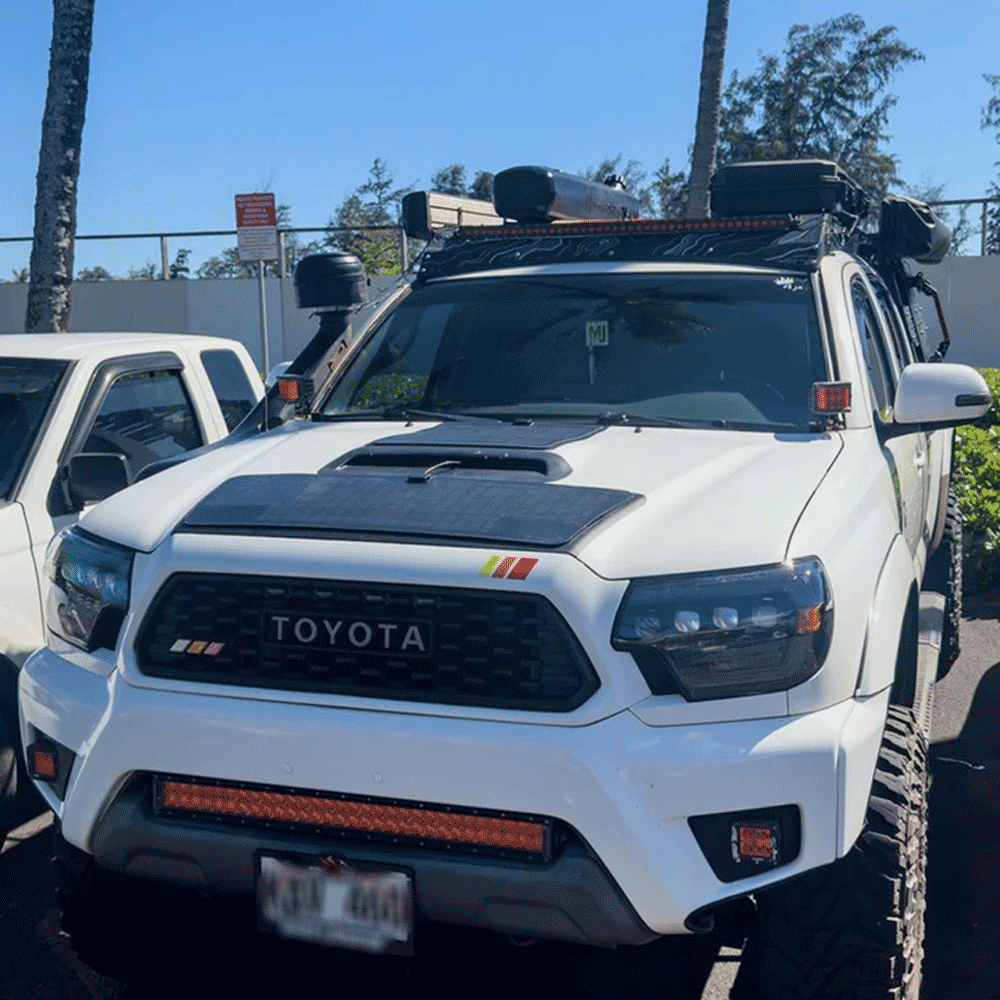 Lensun Solar - 60W Hood Flexible Solar Panel - Sport - Toyota Tacoma (2005-2015)