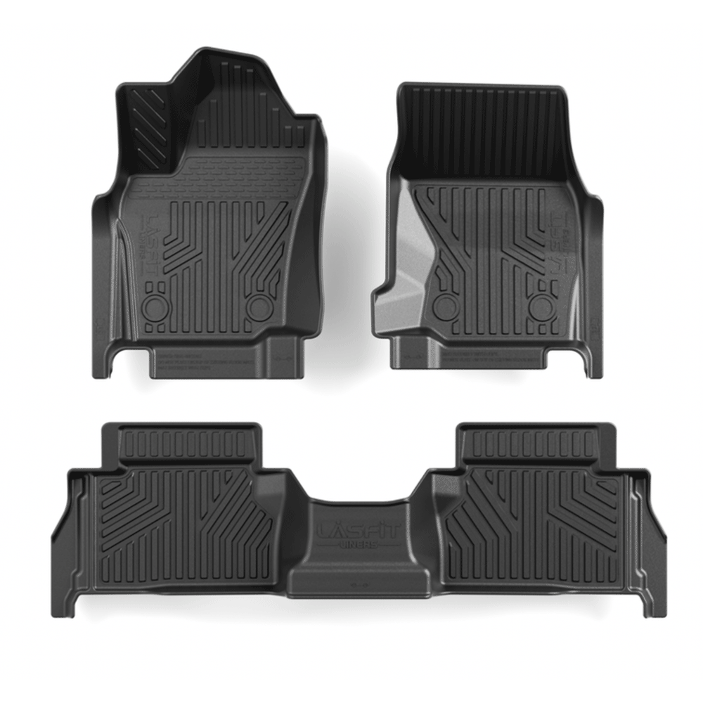 Lasfit - Floor Mats & Bed Mat - Double Cab with Under-Seat Storage Only, Automatic Transmission Only (Not for Hybrid) - Toyota Tacoma (2024-2025)