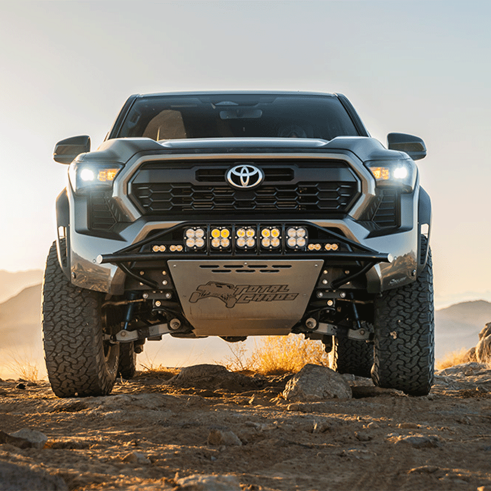 Total Chaos - Mid Travel Lift Kit with Front & Rear 2.5 Inch Diameter Adjustable King Shocks - Toyota Tacoma (2025+)
