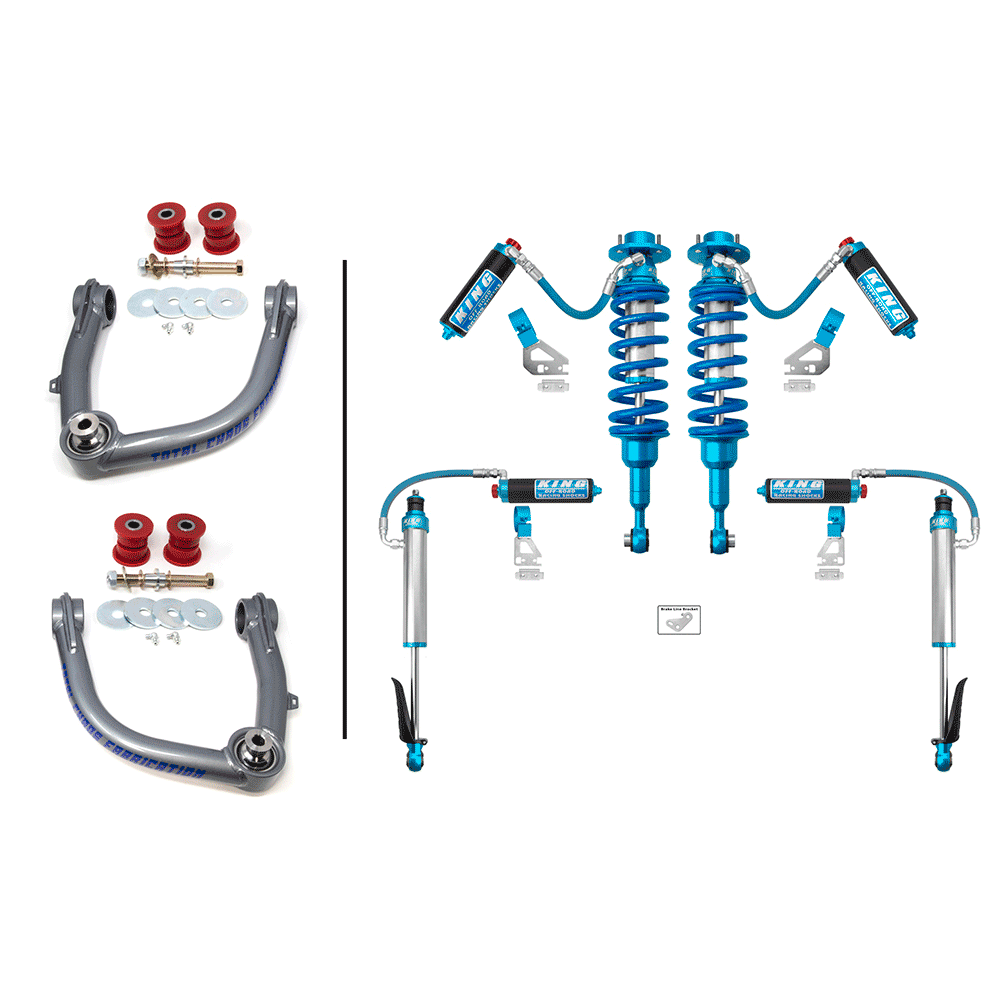 Total Chaos - Lift Kit with Front & Rear 2.5 inch Diameter Adjustable King Shocks - Toyota Tacoma (2024+)